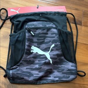 Puma Black and Purple Camouflage Backpack